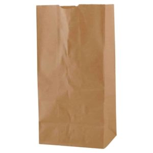 Small SOS Promotional Pharmacy Bags for Dispensary Exit Packaging in Brown