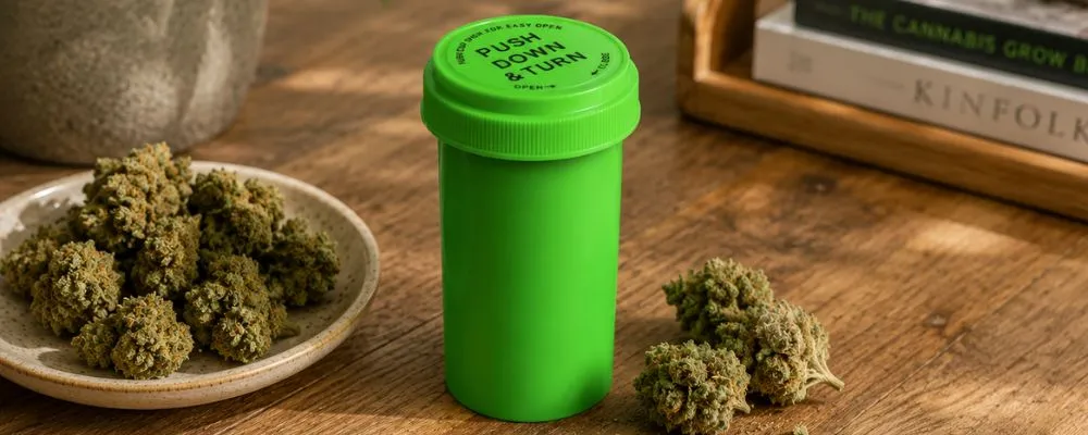 Reverse Cap Bottles for Cannabis